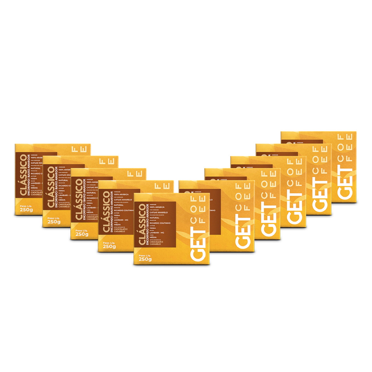 Café Especial 2,50Kg Clássico Encorpado Kit 10 Pacotes 250g