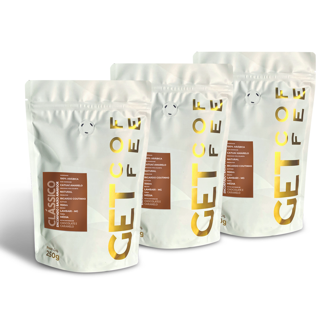 Café Especial 750g Clássico Encorpado Kit 3 Pacotes 250g