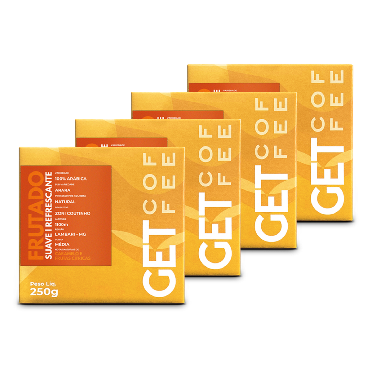 Café Especial 1Kg Frutado e Suave Kit 4 pacotes 250g