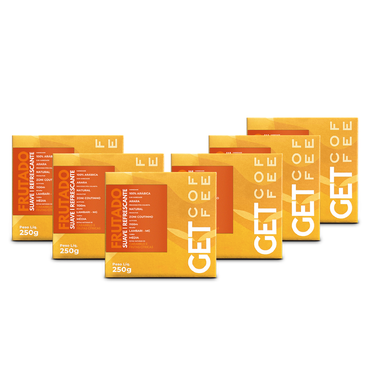 Café Especial 1,5Kg Frutado e Suave Kit 6 pacotes 250g