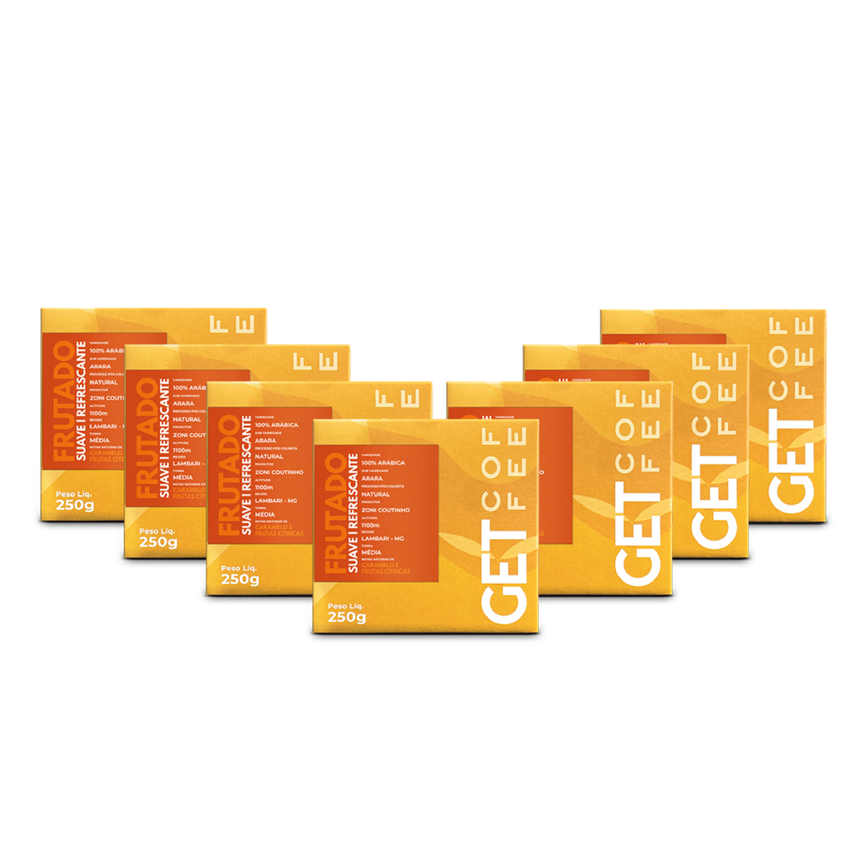 Café Especial 1,75Kg Frutado e Suave Kit 7 pacotes 250g