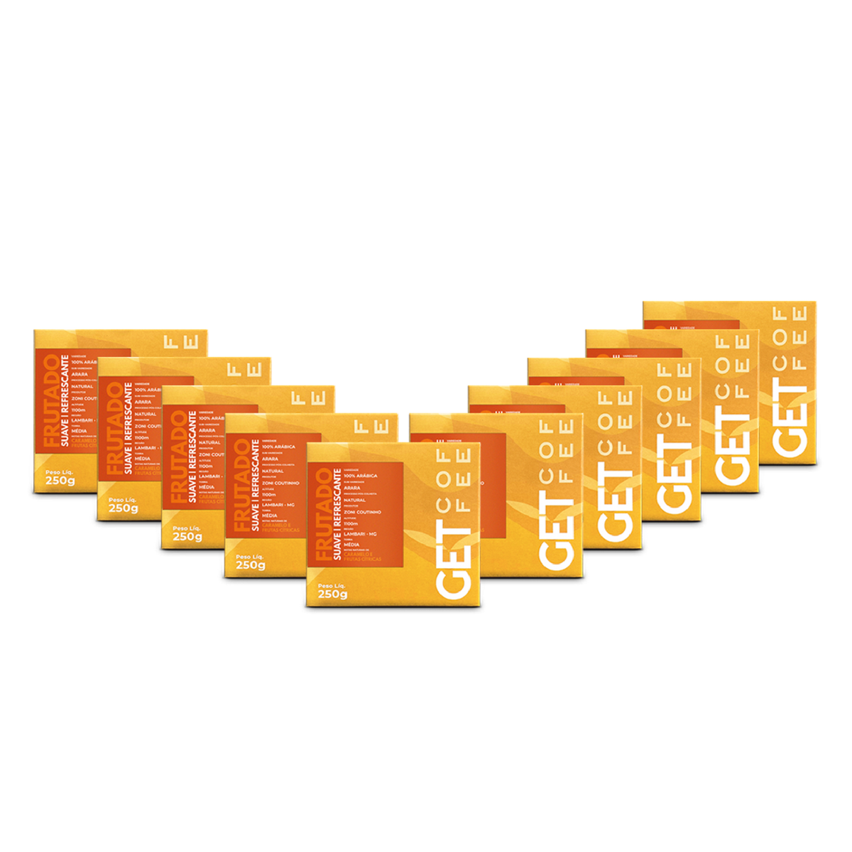 Café Especial 2,5Kg Frutado e Suave Kit 10 pacotes 250g