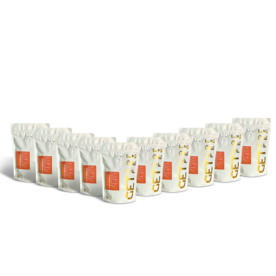 Café Especial 2,5Kg Frutado e Suave Kit 10 pacotes 250g