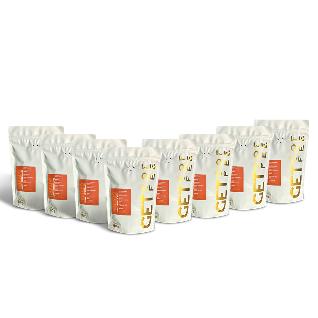 Café Especial 2Kg Frutado e Suave Kit 8 pacotes 250g