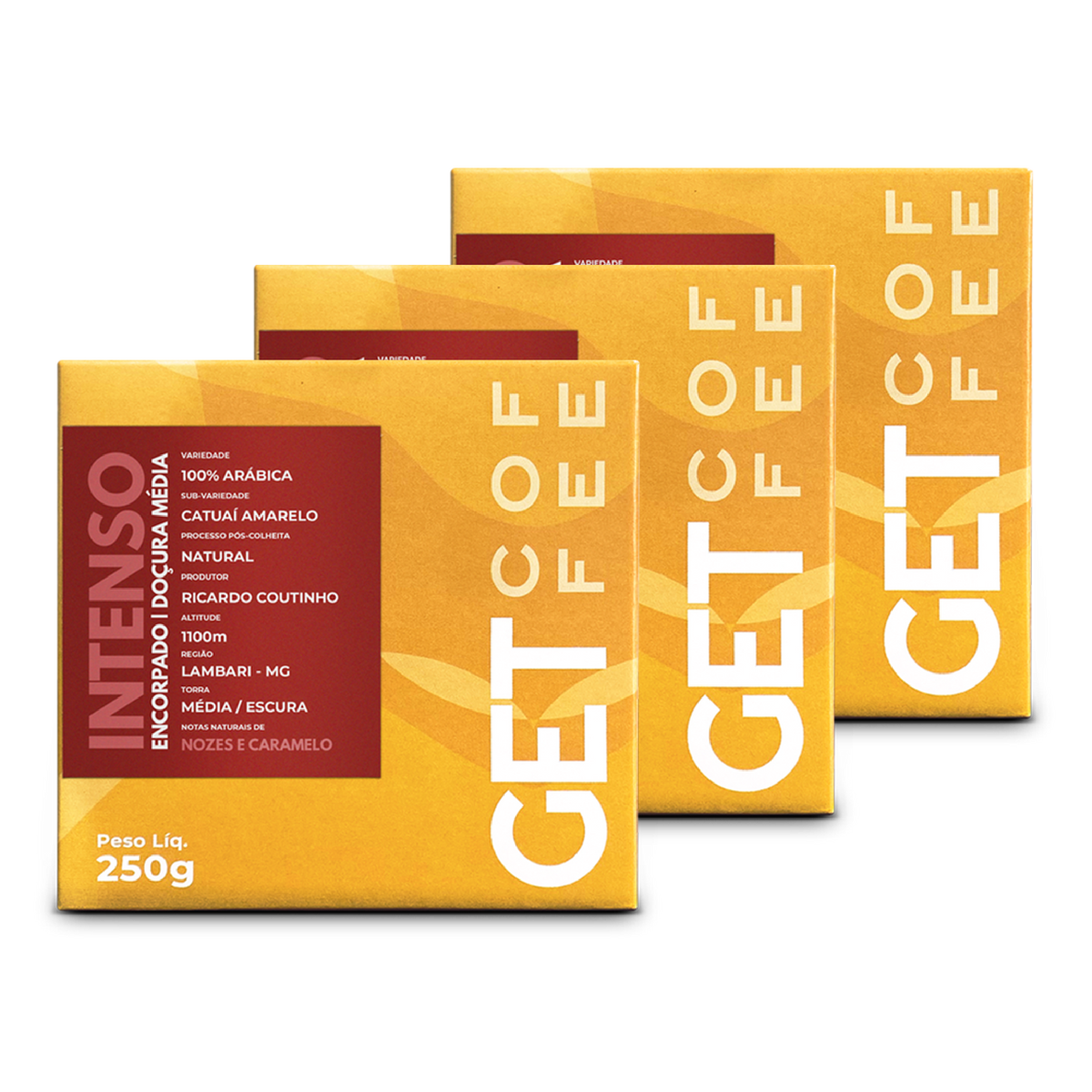 Café Especial 750g Intenso e Marcante Kit 3 pacotes 250g