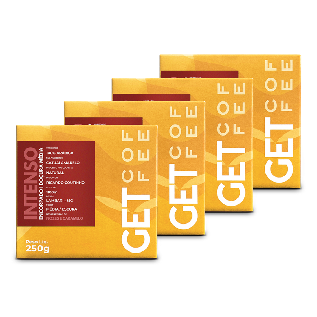 Café Especial 1kg Intenso e Marcante Kit 4 pacotes 250g