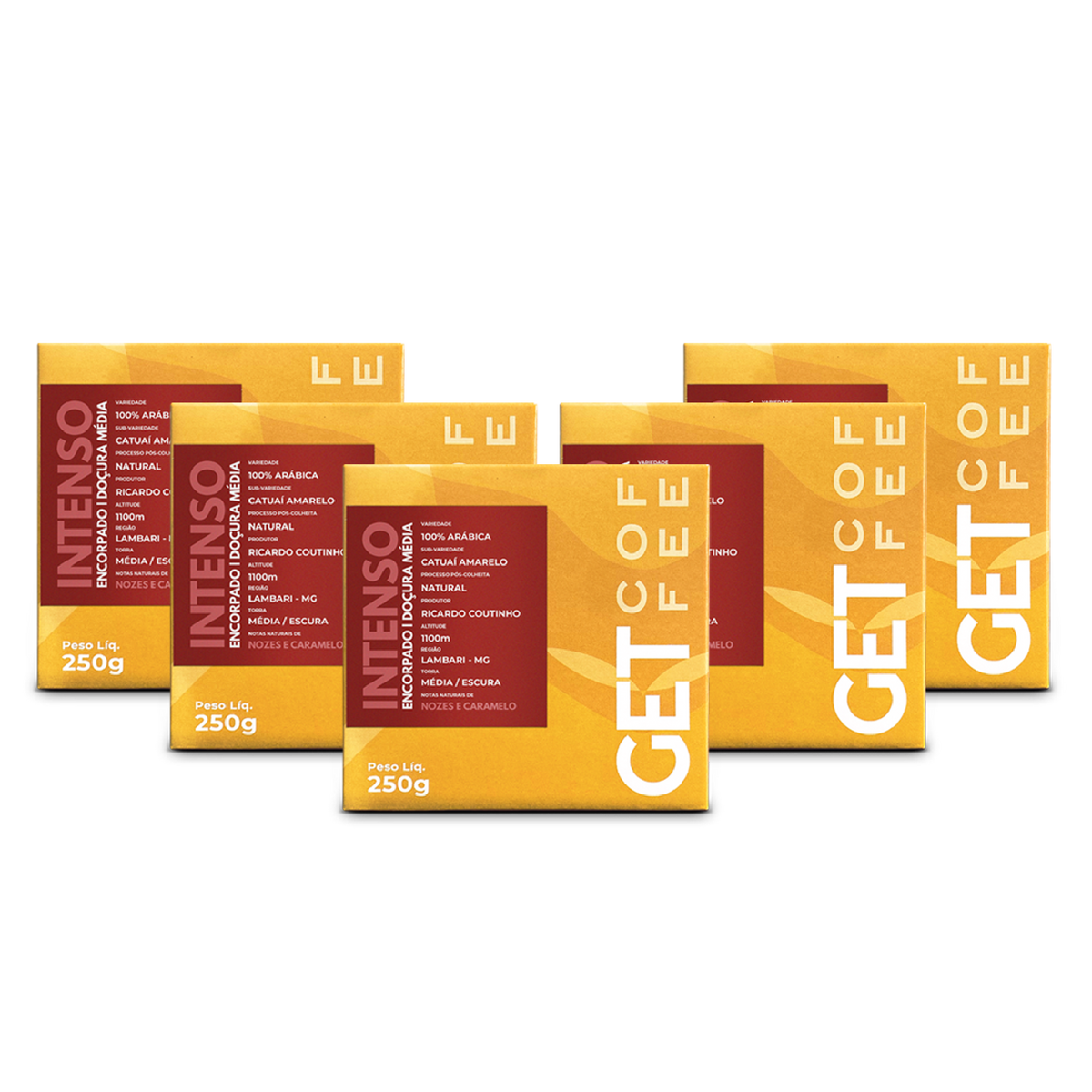 Café Especial 1,250kg Intenso e Marcante Kit 5 pacotes 250g