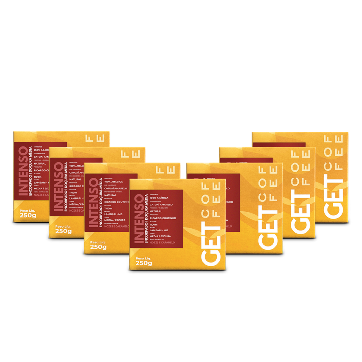 Café Especial 1,750kg Intenso e Marcante Kit 7 pacotes 250g