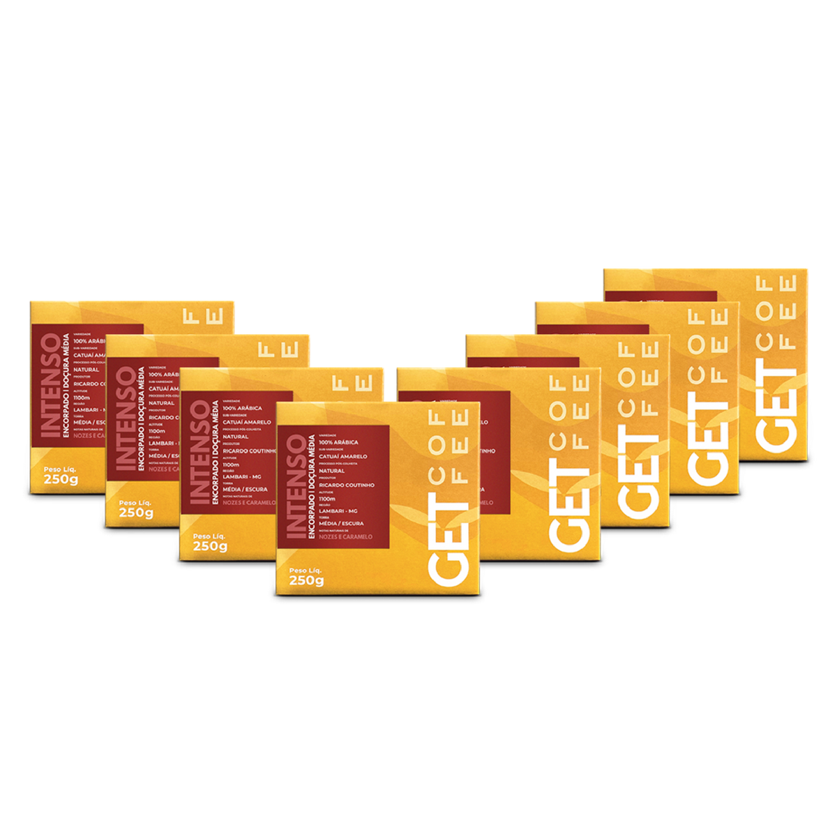 Café Especial 2kg Intenso e Marcante Kit 8 pacotes 250g