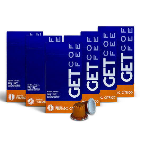 Kit 6 caixas Cápsula Café Especial Frutado e Suave 10 cápsulas cada