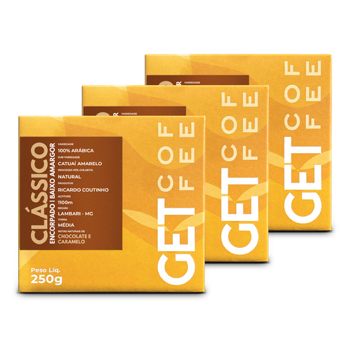 Café Especial 750g Clássico Encorpado Kit 3 Pacotes 250g