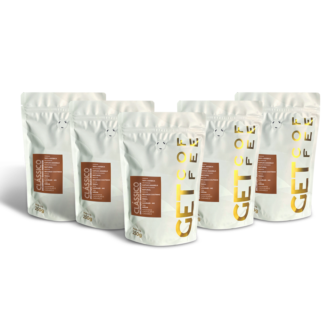 Café Especial 1,25Kg Clássico Encorpado Kit 5 Pacotes 250g