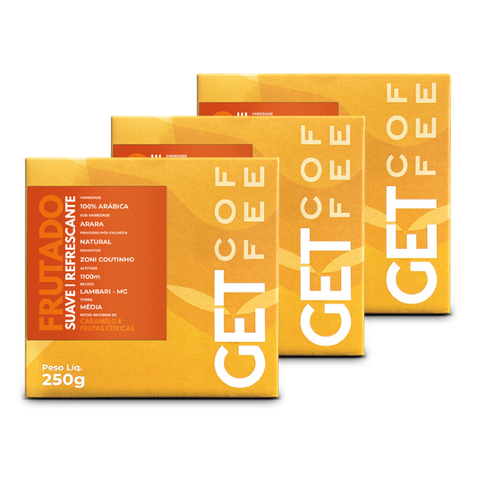 Café Especial 750g Frutado e Suave Kit 3 pacotes 250g