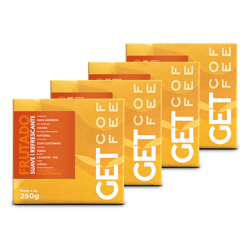 Café Especial 1Kg Frutado e Suave Kit 4 pacotes 250g