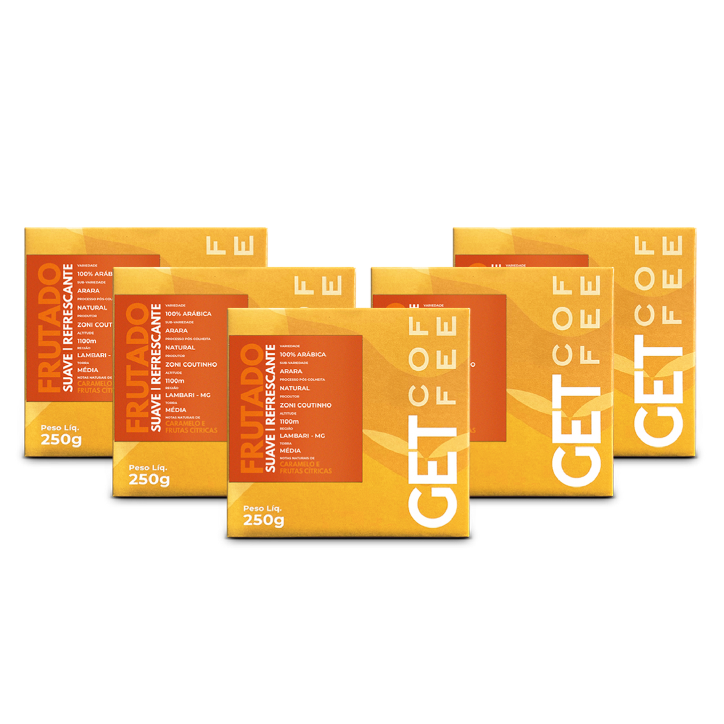 Café Especial 1,25Kg Frutado e Suave Kit 5 pacotes 250g