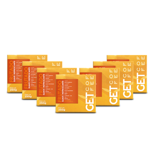 Café Especial 1,75Kg Frutado e Suave Kit 7 pacotes 250g