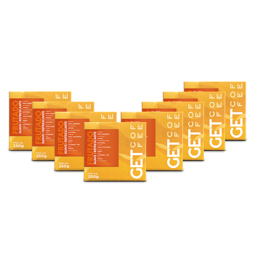 Café Especial 2Kg Frutado e Suave Kit 8 pacotes 250g