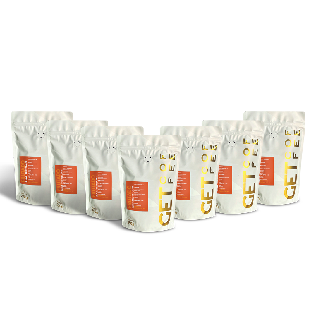 Café Especial 1,75Kg Frutado e Suave Kit 7 pacotes 250g