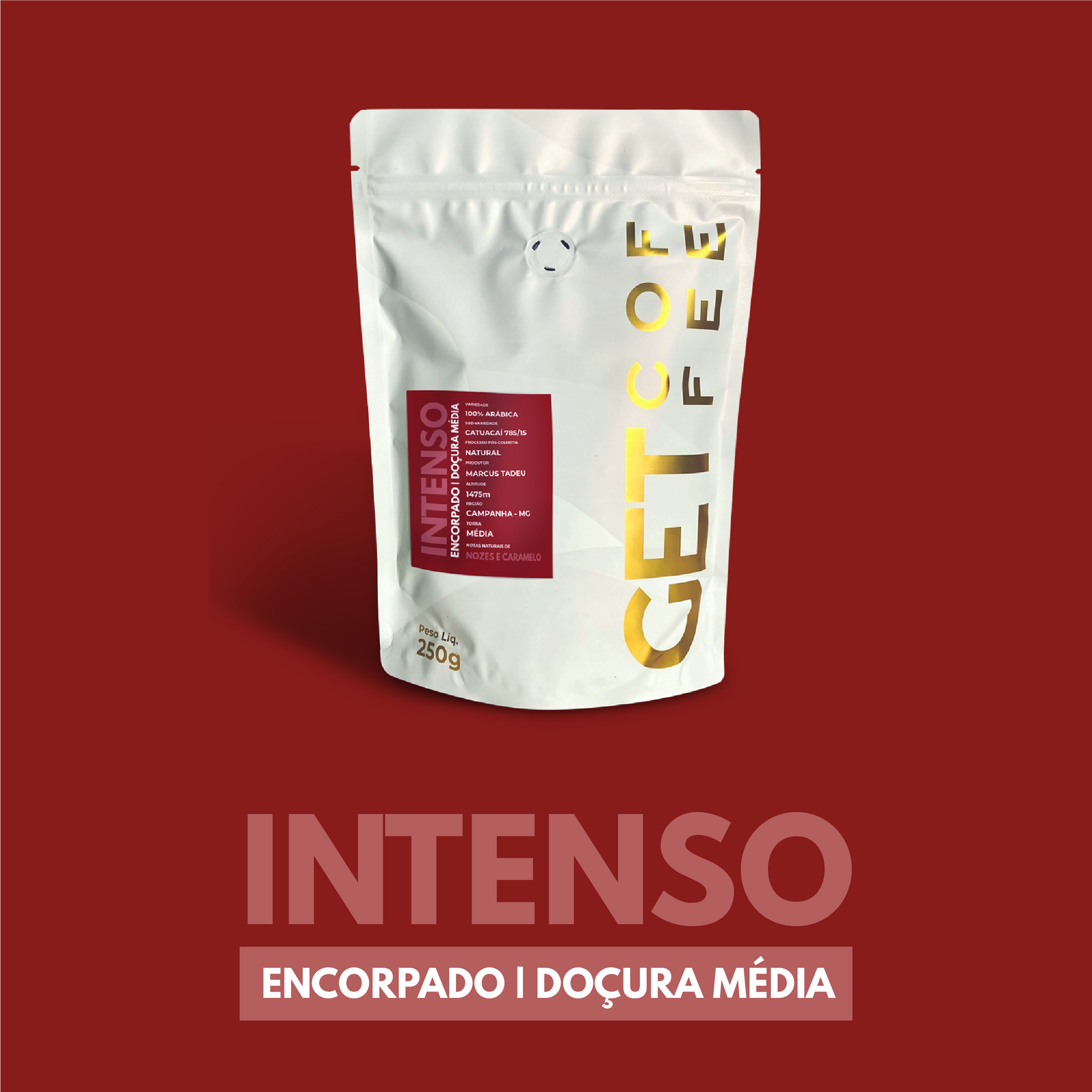Café Especial 750g Intenso e Marcante Kit 3 pacotes 250g