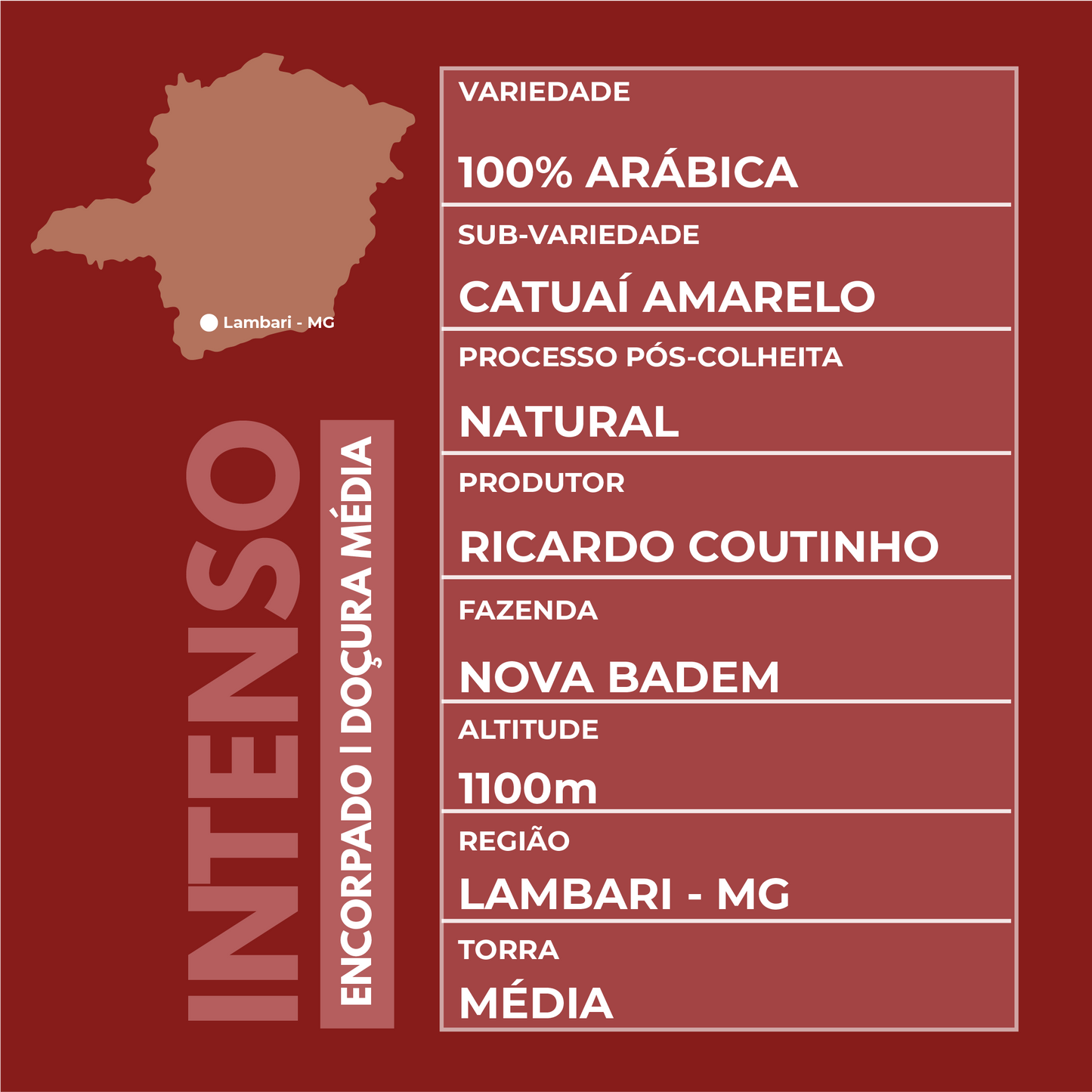 Café Especial 250g Intenso e Marcante