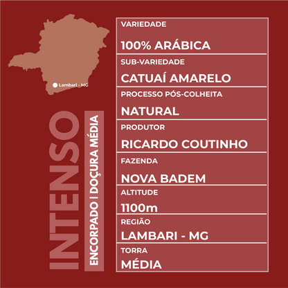 Café Especial 250g Intenso e Marcante