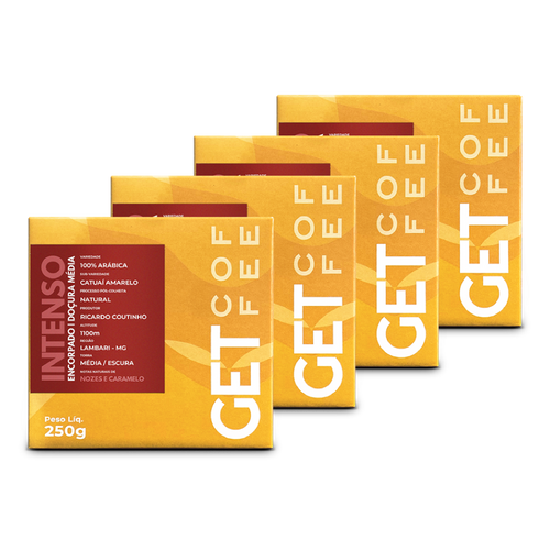 Café Especial 1kg Intenso e Marcante Kit 4 pacotes 250g