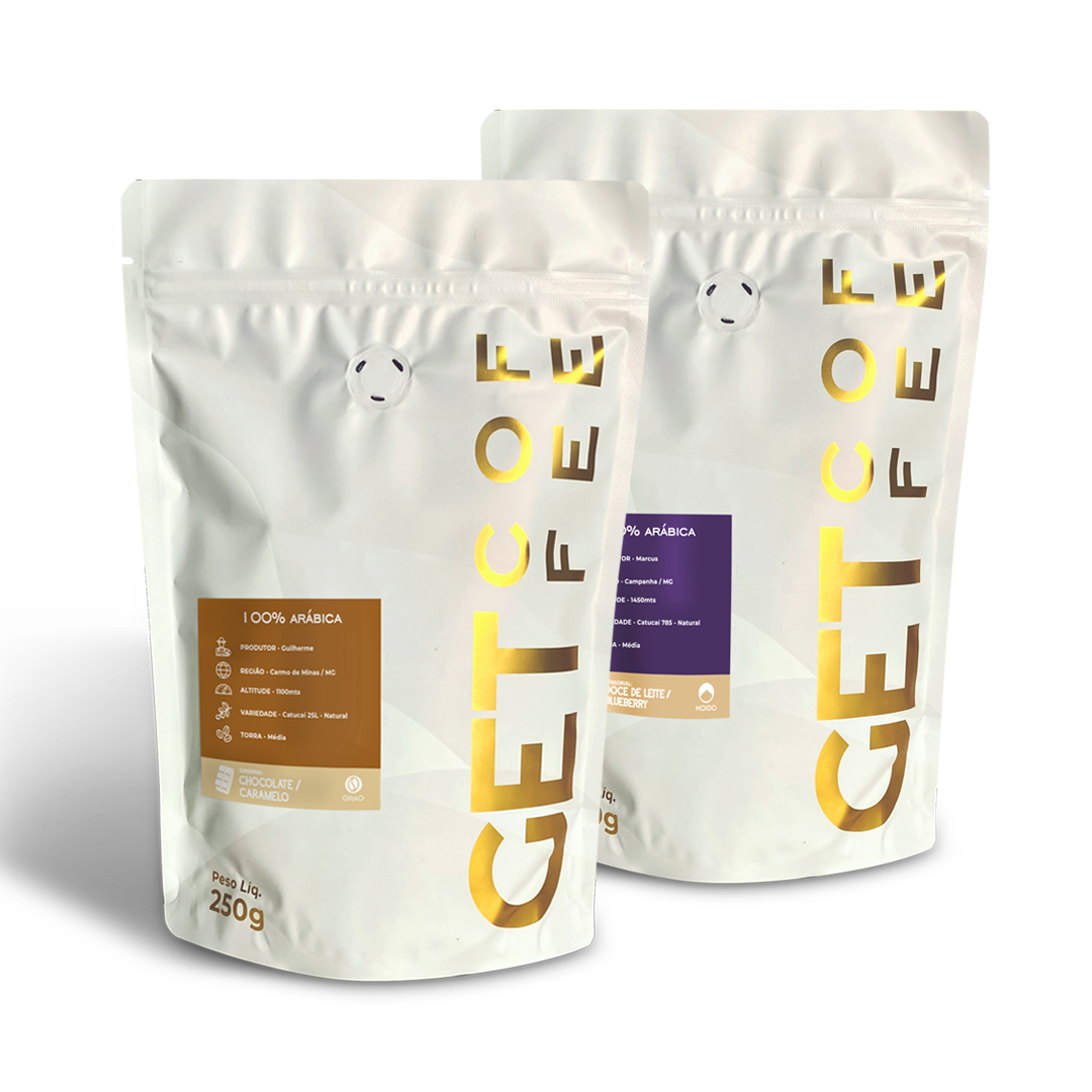 KIT DEGUSTAÇÃO - CAFÉ ESPECIAL - 2 PACOTES 250G