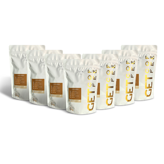 KIT CAFÉ ESPECIAL - 7 PACOTES 250G (1,750KG) - CHOCOLATE / CARAMELO