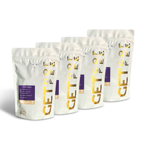 KIT CAFÉ ESPECIAL - 4 PACOTES 250G (1KG) - DOCE DE LEITE / BLUEBERRY