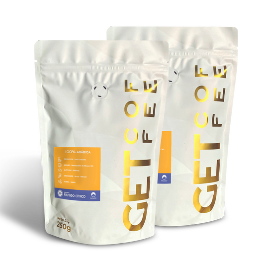 KIT CAFÉ ESPECIAL - 2 PACOTES 250G (500G) - FRUTADO CÍTRICO