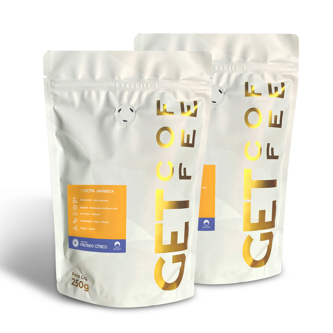 KIT CAFÉ ESPECIAL - 2 PACOTES 250G (500G) - FRUTADO CÍTRICO