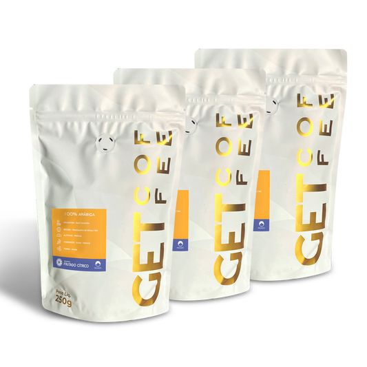 KIT CAFÉ ESPECIAL - 3 PACOTES 250G (750G) - FRUTADO CÍTRICO