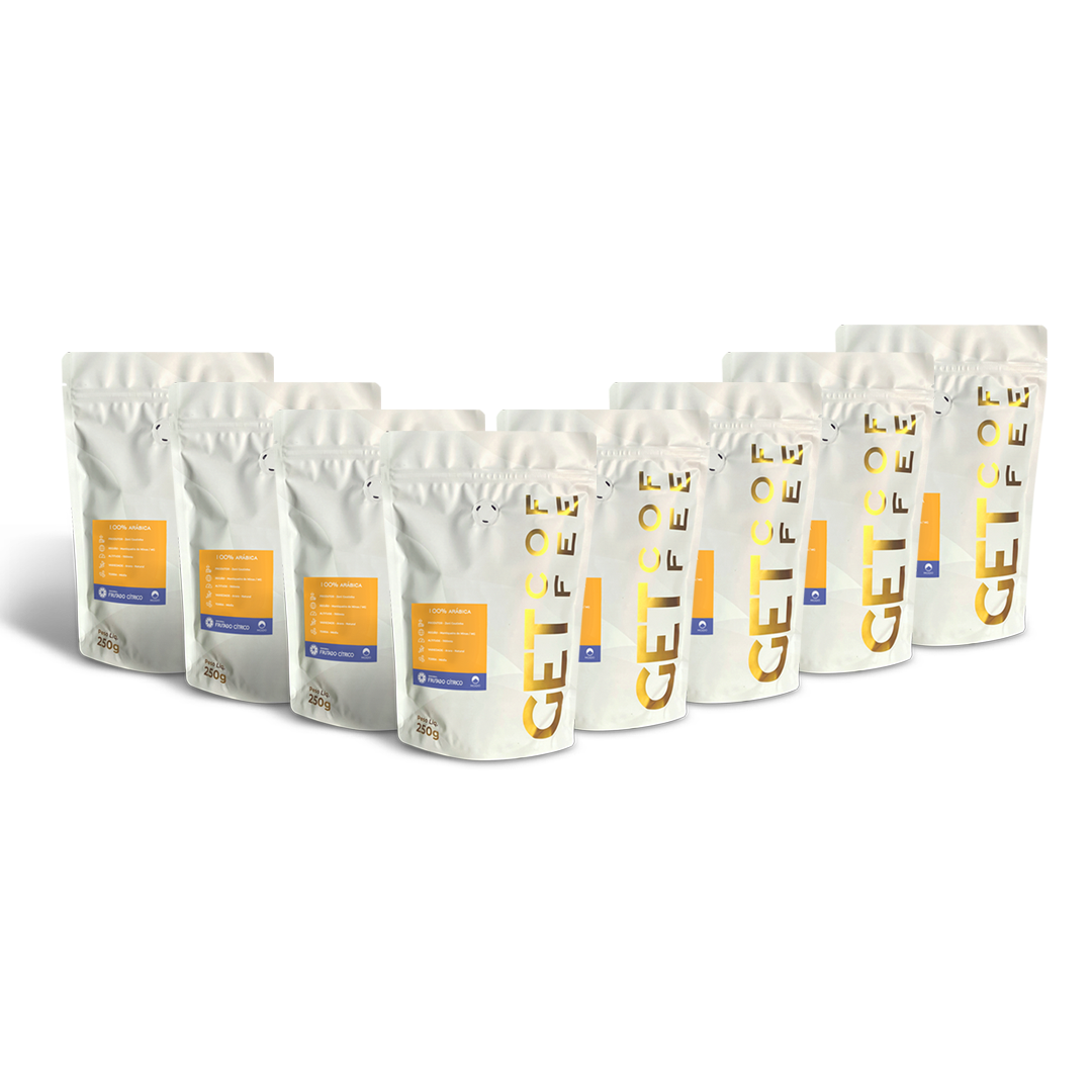 KIT CAFÉ ESPECIAL - 8 PACOTES 250G (2KG) - FRUTADO CÍTRICO