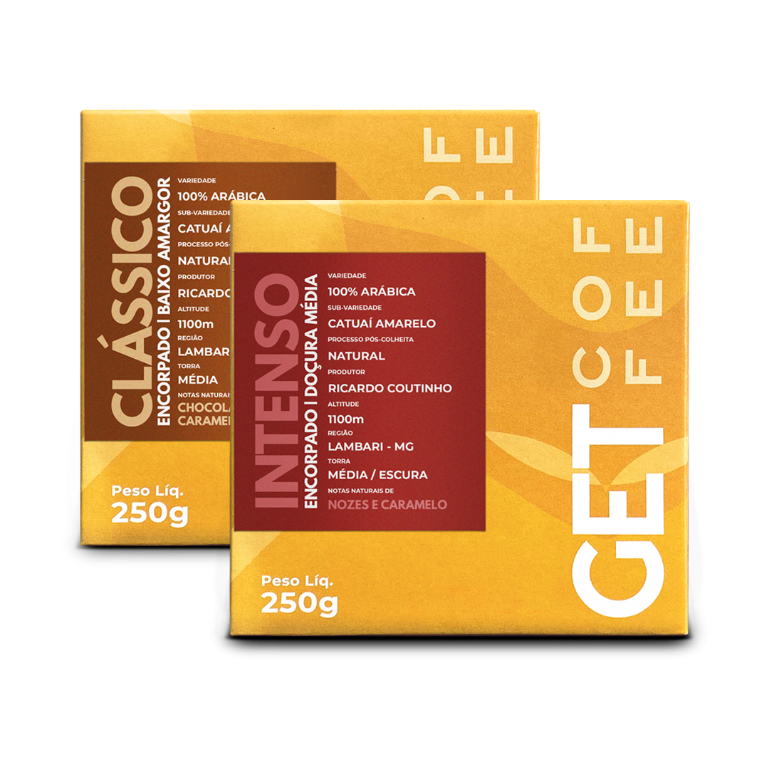 Kit Degustação café especial 2 Pacotes 250g