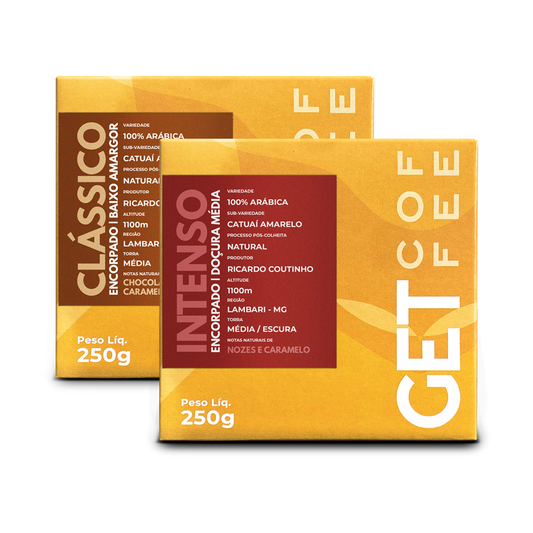 Kit Degustação café especial 2 Pacotes 250g