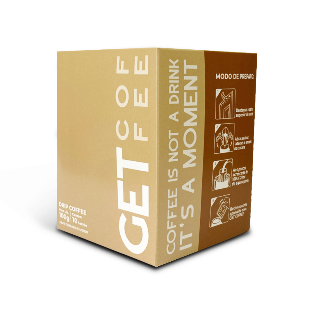 KIT DRIP COFFEE - CAFÉ ESPECIAL - 3 CAIXAS (30 SACHÊS) - CHOCOLATE CARAMELO