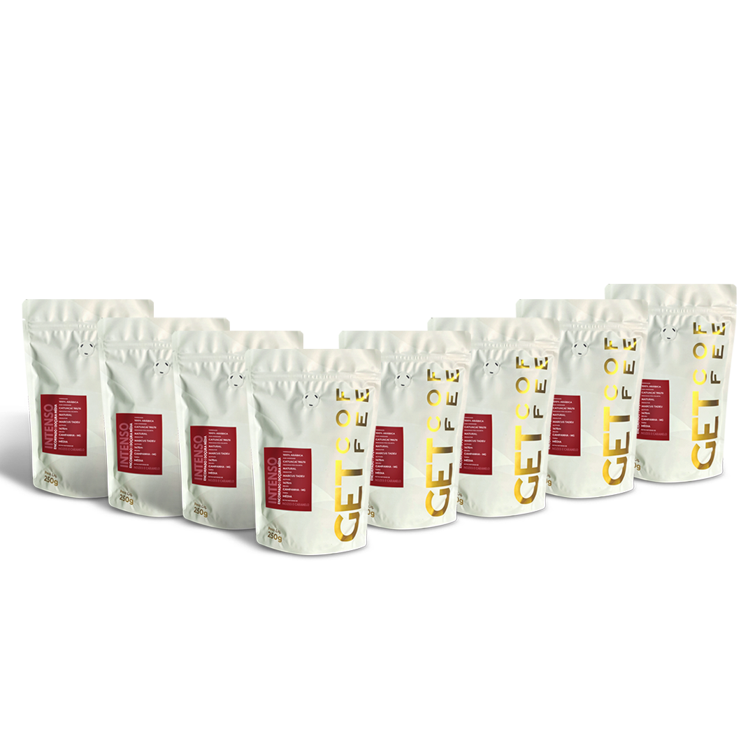 Café Especial 2kg Intenso e Marcante Kit 8 pacotes 250g