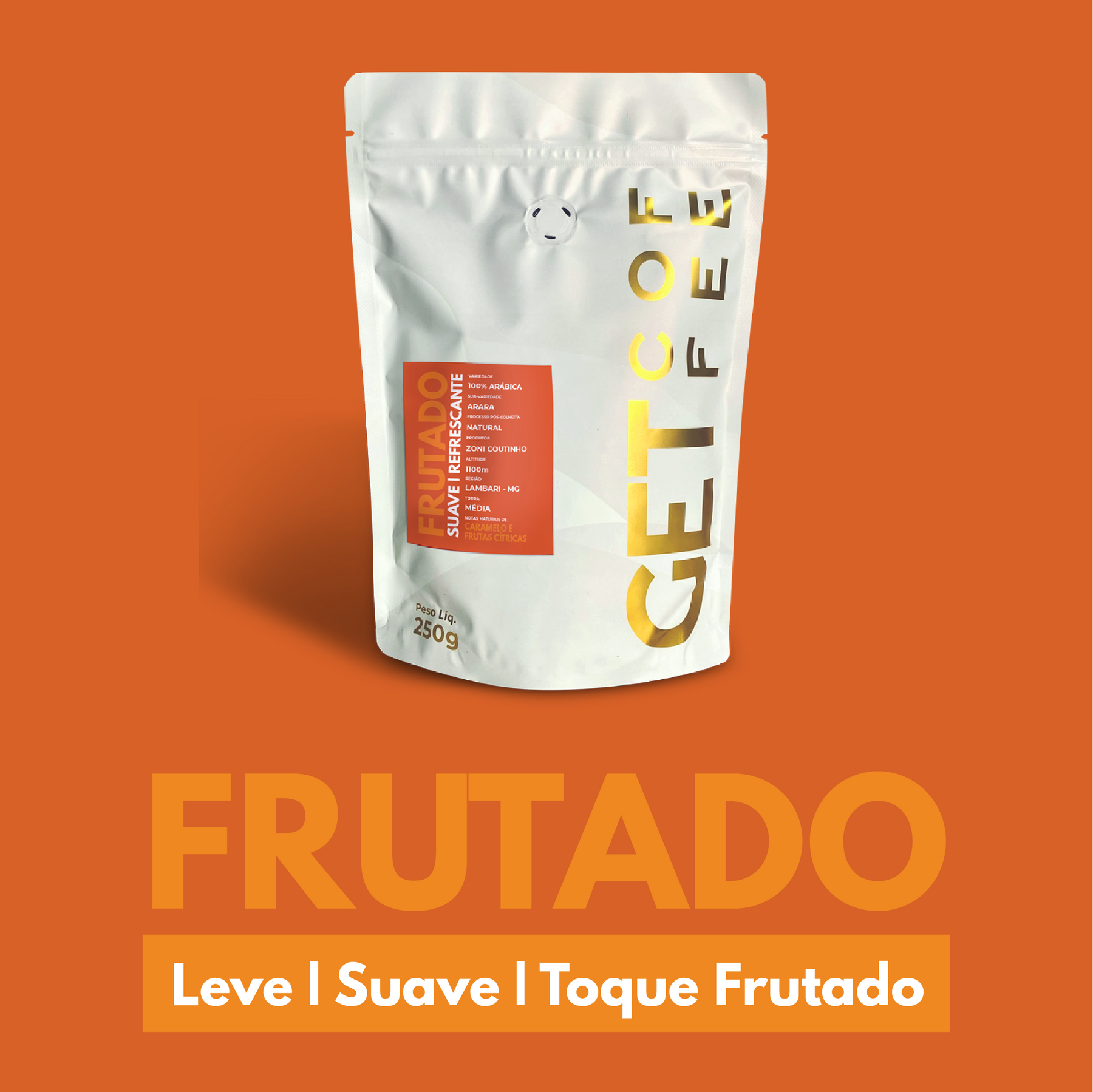 Café Especial 1,25Kg Frutado e Suave Kit 5 pacotes 250g